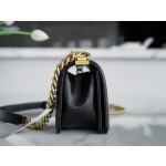 𝗖𝗵𝗮𝗻𝗲𝗹 𝗟𝗲𝗯𝗼 𝘆Italy 🇮🇹GR original lambskin：Small Black Gold