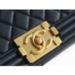 𝗖𝗵𝗮𝗻𝗲𝗹 𝗟𝗲𝗯𝗼 𝘆Italy 🇮🇹GR original lambskin：Medium Black Gold