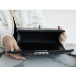 𝗖𝗵𝗮𝗻𝗲𝗹 𝗟𝗲𝗯𝗼 𝘆Italy 🇮🇹GR original lambskin：Medium Black Silver