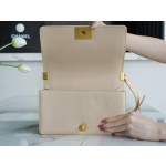 𝗖𝗵𝗮𝗻𝗲𝗹 𝗟𝗲𝗯𝗼𝘆 Imported custom caviar calfskin:Medium Light apricot