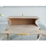 𝗖𝗵𝗮𝗻𝗲𝗹 𝗟𝗲𝗯𝗼𝘆 Imported custom caviar calfskin:Medium Light apricot