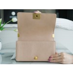 𝗖𝗵𝗮𝗻𝗲𝗹 𝗟𝗲𝗯𝗼𝘆 原厂《INCAS》荔枝纹胎牛皮：中号 奶茶杏