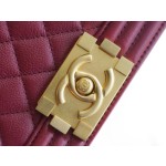 𝗖𝗵𝗮𝗻𝗲𝗹 𝗟𝗲𝗯𝗼𝘆 原厂《INCAS》荔枝纹胎牛皮：中号 波尔多酒红