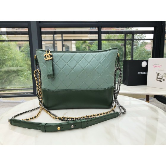 𝗖𝗵𝗮𝗻𝗲𝗹 𝗚𝗮𝗯𝗿𝗶𝗲𝗹𝗲❥ classic stray bag Italy 🇮🇹 "Montebello" original cowhide：Medium Cuba Green