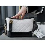 𝗖𝗵𝗮𝗻𝗲𝗹 𝗚𝗮𝗯𝗿𝗶𝗲𝗹𝗲❥ classic stray bag Italy 🇮🇹 "Montebello" original cowhide：Small  Blue and White