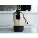 𝗖𝗵𝗮𝗻𝗲𝗹𝗚𝗮𝗯𝗿𝗶𝗲𝗹𝗲❥⼵ Classic Stray Bag Italy 🇮🇹 Montebello original cowhide: small apricot black