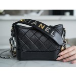 𝗖𝗵𝗮𝗻𝗲𝗹𝗚𝗮𝗯𝗿𝗶𝗲𝗹𝗲❥⼵ New style stray bag Italy 🇮🇹 Montebello original cowhide: small black