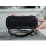 𝗖𝗵𝗮𝗻𝗲𝗹𝗚𝗮𝗯𝗿𝗶𝗲𝗹𝗲❥⼵ New style stray bag Italy 🇮🇹 Montebello original cowhide: small black