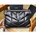 SAINT LAURENT #𝙇𝙤𝙪𝙇𝙤𝙪 𝙥𝙪𝙛𝙛𝙚𝙧#57747 (large silver buckle)