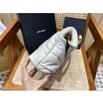 SAINT LAURENT #𝙇𝙤𝙪𝙇𝙤𝙪 𝙥𝙪𝙛𝙛𝙚𝙧#57747 (large silver buckle)