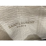 SAINT LAURENT #𝙇𝙤𝙪𝙇𝙤𝙪 𝙥𝙪𝙛𝙛𝙚𝙧#57747 (large silver buckle)