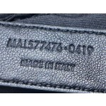 SAINT LAURENT #𝙇𝙤𝙪𝙇𝙤𝙪 𝙥𝙪𝙛𝙛𝙚𝙧#57747 (large silver buckle)