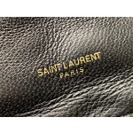 SAINT LAURENT #𝙇𝙤𝙪𝙇𝙤𝙪 𝙥𝙪𝙛𝙛𝙚𝙧#57747(large gold buckle)