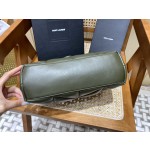 SAINT LAURENT #𝙇𝙤𝙪𝙇𝙤𝙪 𝙥𝙪𝙛𝙛𝙚𝙧#57747(large gold buckle)