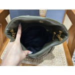 SAINT LAURENT #𝙇𝙤𝙪𝙇𝙤𝙪 𝙥𝙪𝙛𝙛𝙚𝙧#57747(large gold buckle)