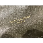 SAINT LAURENT #𝙇𝙤𝙪𝙇𝙤𝙪 𝙥𝙪𝙛𝙛𝙚𝙧#57747(large gold buckle)
