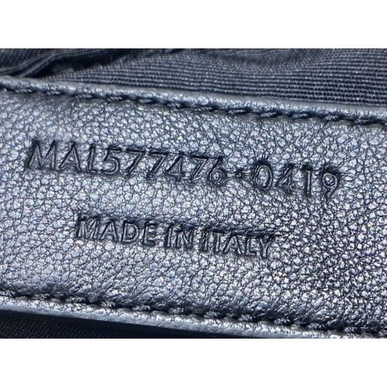 SAINT LAURENT #𝙇𝙤𝙪𝙇𝙤𝙪 𝙥𝙪𝙛𝙛𝙚𝙧#57747(large gold buckle)