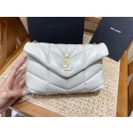 SAINT LAURENT #𝙇𝙤𝙪𝙇𝙤𝙪 𝙥𝙪𝙛𝙛𝙚𝙧LOULOU PUFFER Mini Quilted Lambskin Bag #620333Original Leather