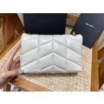 SAINT LAURENT #𝙇𝙤𝙪𝙇𝙤𝙪 𝙥𝙪𝙛𝙛𝙚𝙧LOULOU PUFFER Mini Quilted Lambskin Bag #620333Original Leather