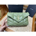 SAINT LAURENT #𝙇𝙤𝙪𝙇𝙤𝙪 𝙥𝙪𝙛𝙛𝙚𝙧LOULOU PUFFER Mini Quilted Lambskin Bag #620333Original Leather