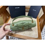 SAINT LAURENT #𝙇𝙤𝙪𝙇𝙤𝙪 𝙥𝙪𝙛𝙛𝙚𝙧LOULOU PUFFER Mini Quilted Lambskin Bag #620333Original Leather