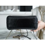 𝗖𝗵𝗮𝗻𝗲𝗹𝗚𝗮𝗯𝗿𝗶𝗲𝗹𝗲❥vagrancyBackpack Italy 🇮🇹 "Montebello" original tire cowhide：Medium🖤Black