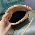 SAINT LAURENT #𝙇𝙤𝙪𝙇𝙤𝙪 𝙥𝙪𝙛𝙛𝙚𝙧LOULOU PUFFER Mini Quilted Lambskin Bag #620333Original Leather