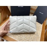 SAINT LAURENT #𝙇𝙤𝙪𝙇𝙤𝙪 𝙥𝙪𝙛𝙛𝙚𝙧LOULOU PUFFER Mini Quilted Lambskin Bag #620333Original Leather