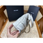 SAINT LAURENT #𝙇𝙤𝙪𝙇𝙤𝙪 𝙥𝙪𝙛𝙛𝙚𝙧LOULOU PUFFER Mini Quilted Lambskin Bag #620333Original Leather