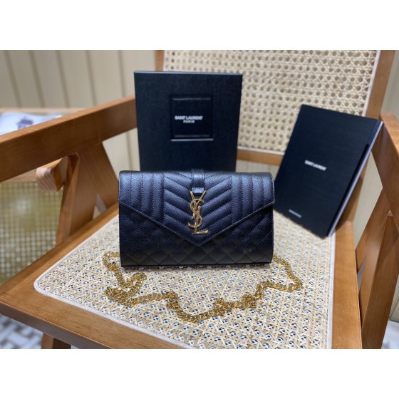 SAINT LAURENT 𝙈𝙊𝙉𝙊𝙂𝙍𝘼𝙈 𝙈𝙄𝙓 𝙈𝘼𝙏𝙀𝙇𝘼𝙎𝙎É #620280 original leather