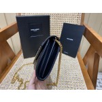 SAINT LAURENT 𝙈𝙊𝙉𝙊𝙂𝙍𝘼𝙈 𝙈𝙄𝙓 𝙈𝘼𝙏𝙀𝙇𝘼𝙎𝙎É #620280 original leather