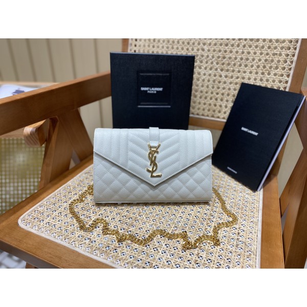 SAINT LAURENT 𝙈𝙊𝙉𝙊𝙂𝙍𝘼𝙈 𝙈𝙄𝙓 𝙈𝘼𝙏𝙀𝙇𝘼𝙎𝙎É #620280 original leather