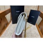 SAINT LAURENT 𝙈𝙊𝙉𝙊𝙂𝙍𝘼𝙈 𝙈𝙄𝙓 𝙈𝘼𝙏𝙀𝙇𝘼𝙎𝙎É #620280 original leather