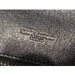 SAINT LAURENT 𝑴𝒐𝒏𝒐𝒈𝒓𝒂𝒎 𝒄𝒐𝒍𝒍𝒆𝒈𝒆 #392738 original leather