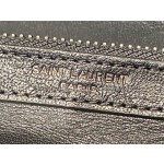 SAINT LAURENT 𝑴𝒐𝒏𝒐𝒈𝒓𝒂𝒎 𝒄𝒐𝒍𝒍𝒆𝒈𝒆 #392738 original leather