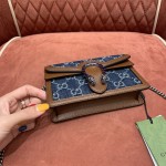 GUCCI 𝙂𝙐𝘾𝘾𝙄 𝘿𝙀𝙉𝙄𝙈 Denim Series Denim Dionysus Mini 16 # 476432