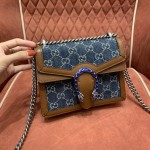 GUCCI 𝙂𝙐𝘾𝘾𝙄 𝘿𝙀𝙉𝙄𝙈 Denim Series Denim Dionysus Trumpet 20 # 421970