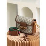 GUCCI 𝟭𝟵𝟱𝟱 𝙈𝙞𝙣𝙞 Horsebit Buckle Series Genuine Leather #658574#