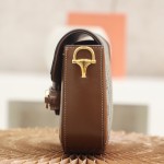 GUCCI 𝟭𝟵𝟱𝟱 𝙈𝙞𝙣𝙞 Horsebit Buckle Series Genuine Leather #658574#