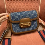 GUCCI Mini sac GG Horsebit saddle bag #658574#
