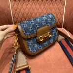 GUCCI Mini sac GG Horsebit saddle bag #658574#