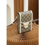 GUCCI horsebit buckle 𝟭𝟵𝟱𝟱 series mobile phone bag #625615