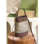 GUCCI 𝐎𝐩𝐡𝐢𝐝𝐚 𝐆𝐆 Classic Family Bucket Bag #550621