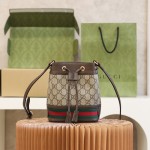 GUCCI 𝐎𝐩𝐡𝐢𝐝𝐚 𝐆𝐆 𝐌𝐢𝐧𝐢 small bucket bag #550620