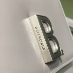 BALENCIAGA 𝘀𝗺𝗮𝗹𝗹 𝗯𝗮𝗴 Plain grey silver buckle