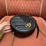 GUCCI marmont round cake full skin black #550154