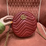 GUCCI marmont round cake full skin black #550154