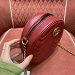 GUCCI marmont round cake full skin black #550154