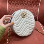 GUCCI marmont round cake full skin black #550154