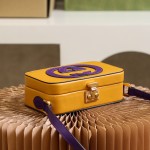 GUCCI box bag high-level color contrast design #658230